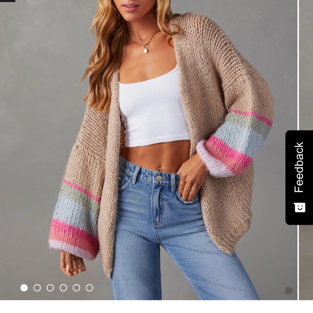 Isley Oversized Striped Cardigan